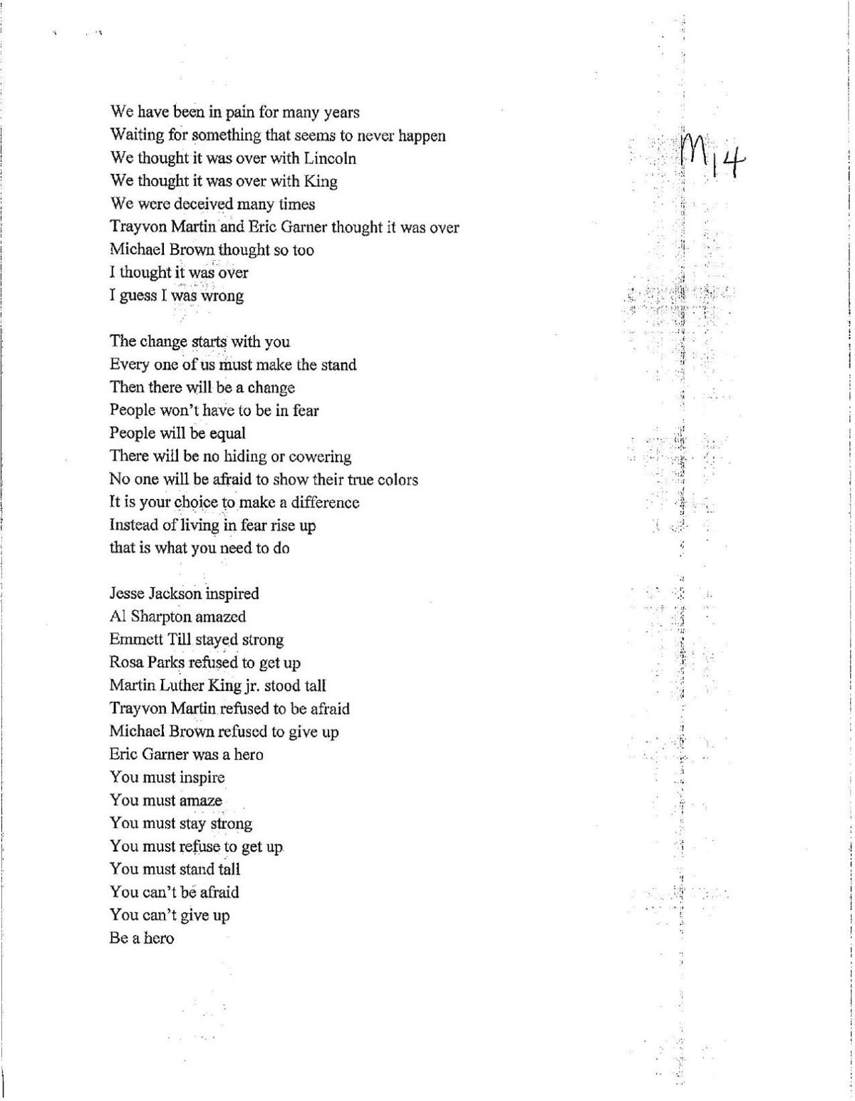 Untitled Poem By Daniel Wiesen Thesouthern Com