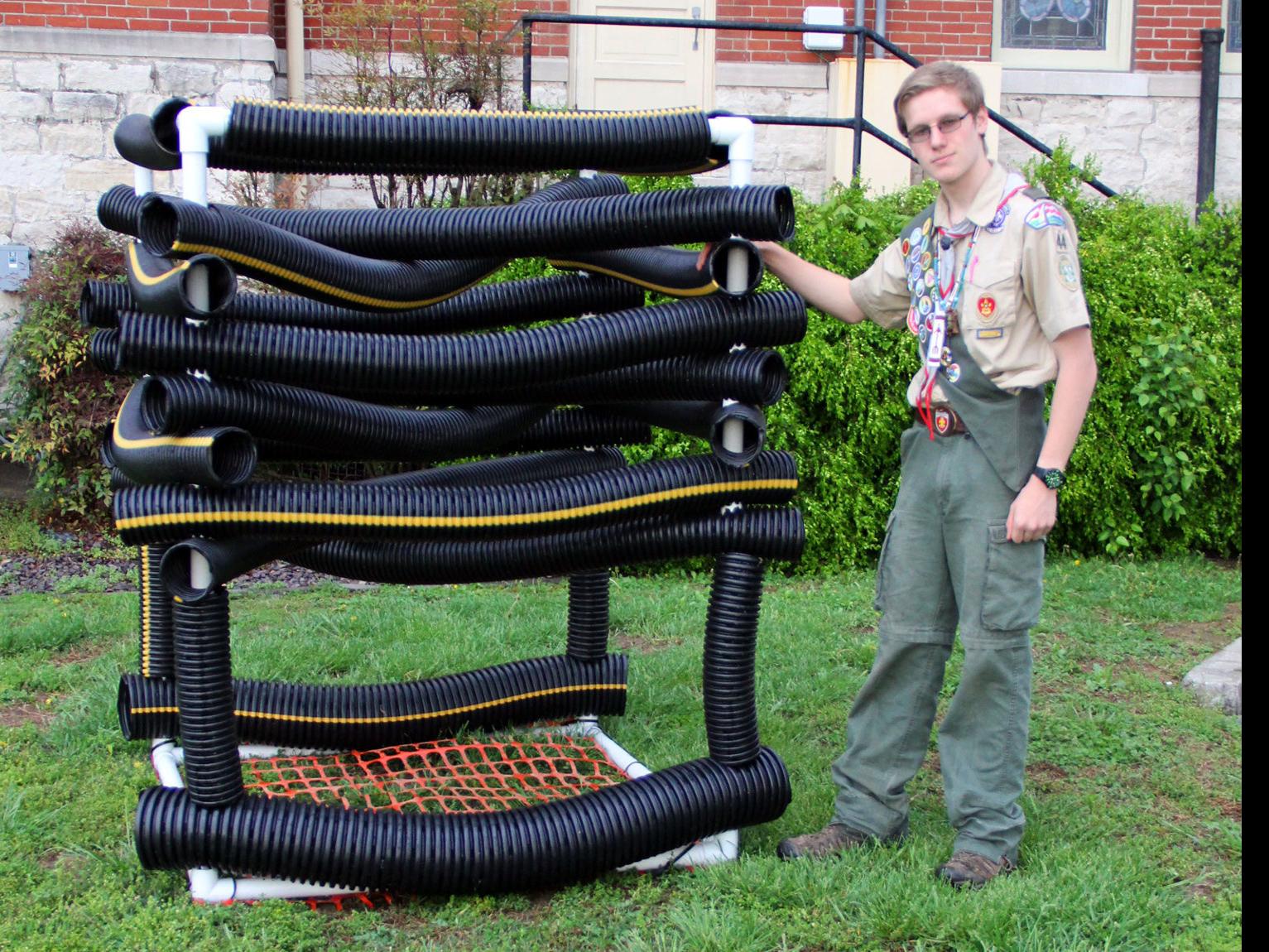Outdoors: Bryan Williams builds fish habitat cubes for Kinkaid Lake