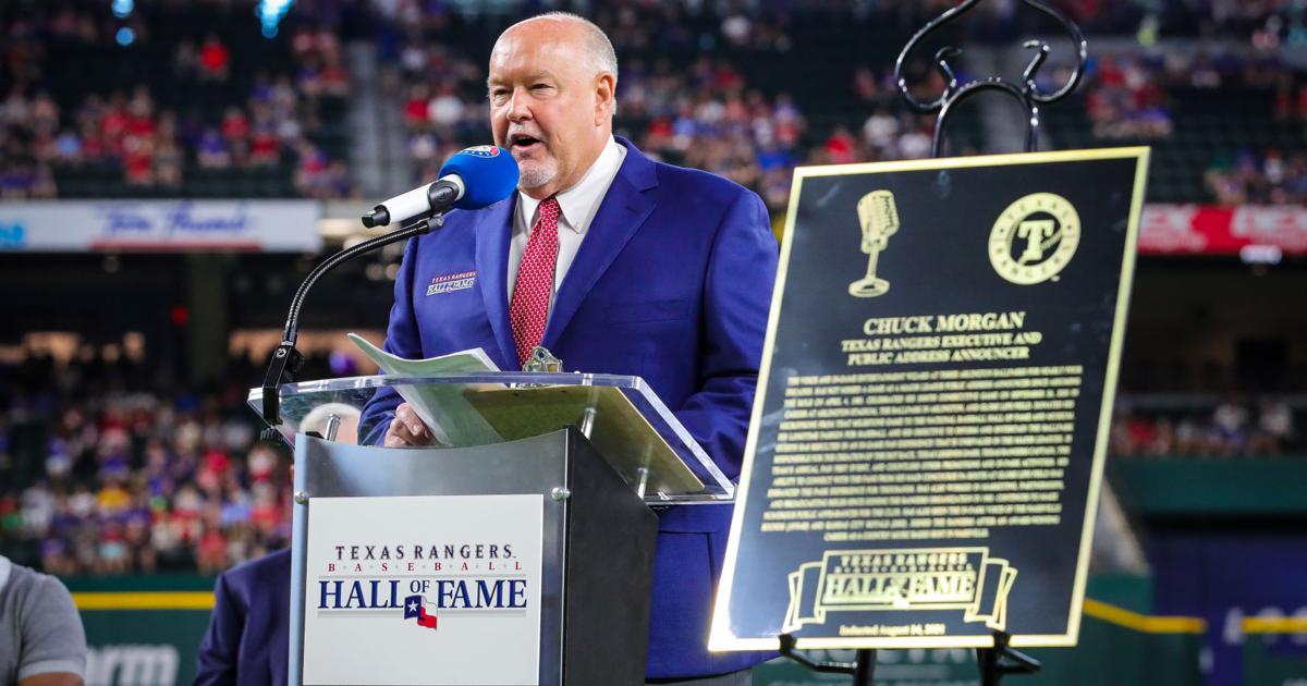Chuck Morgan Rangers MLB | Marion native Chuck Morgan inducted into Texas Rangers Hall of ...