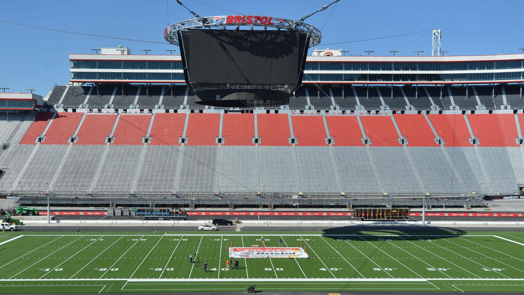 Bristol Speedway Hosts Virginia Tech Tennessee Football Game