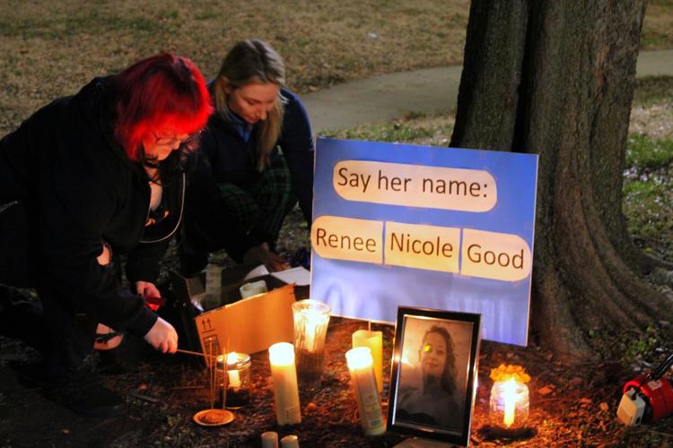In remembrance and rage: Local organizers hold vigil for Renee Good | Latest Headlines | thesouthern.com