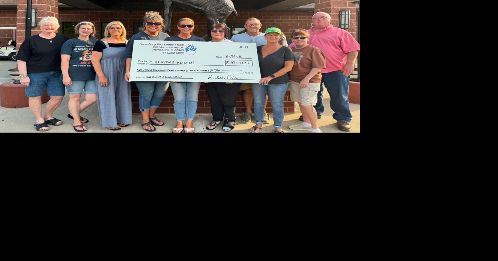 Heaven's Kitchen receives $18,000 from Elks fundraiser