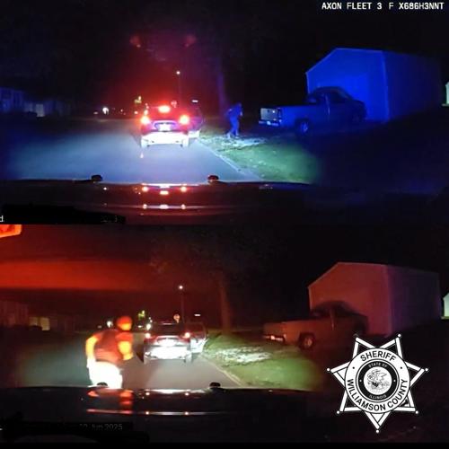 Traffic stop results in foot pursuit by deputies to apprehend fugitive ...