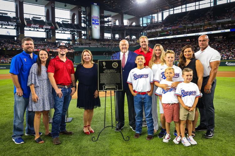 Beltre inducted into Rangers Hall of Fame with PA man Morgan