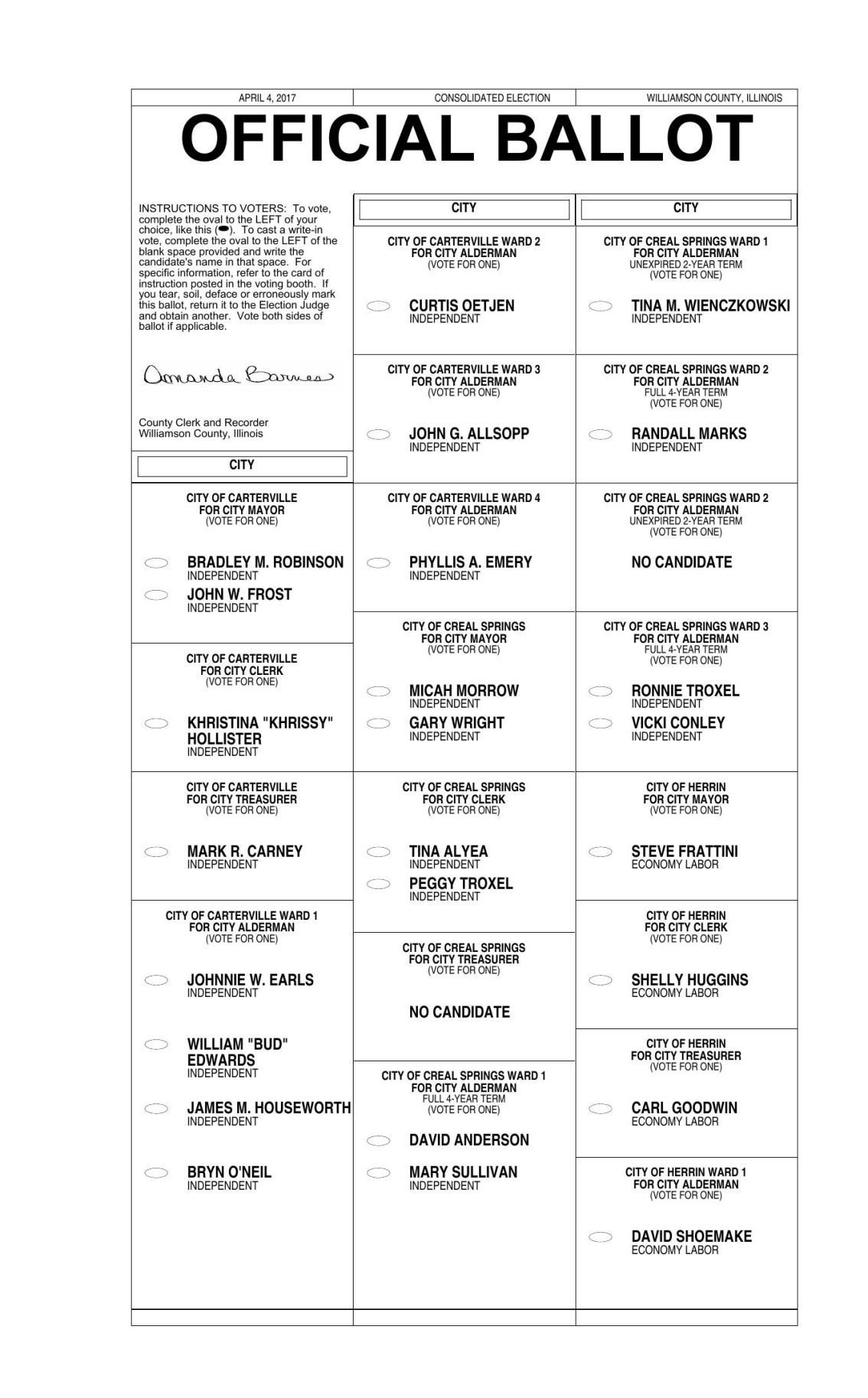 Terrebonne Parish Ballot 2024 Alma Lyndel