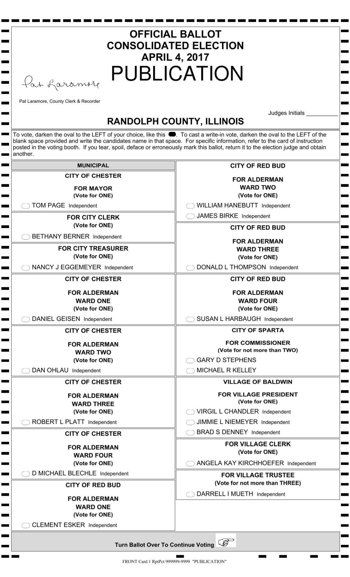 jackson sample ballot county missouri printable County  Randolph  Ballot Sample thesouthern.com