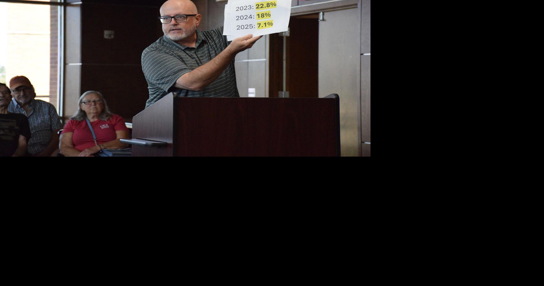County residents question officials over property tax bills