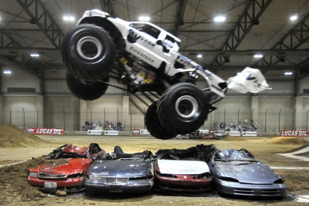 monster trucks muscle up in du quoin  local news