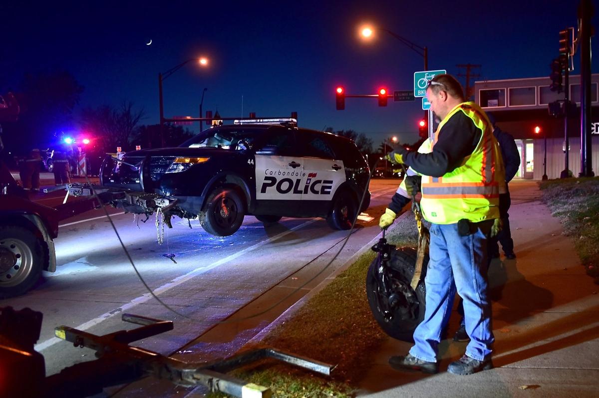 Carbondale Police car involved in wreck Carbondale