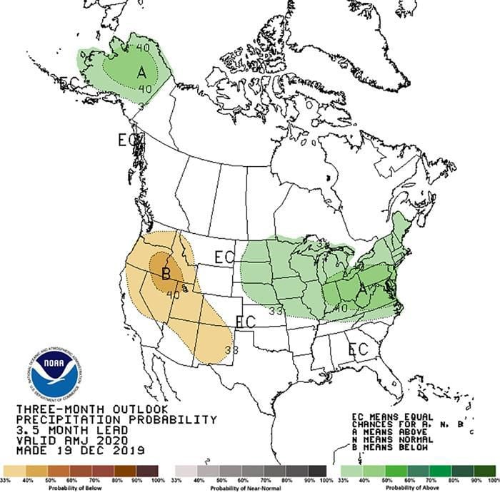 3-month precipitation outlook graph