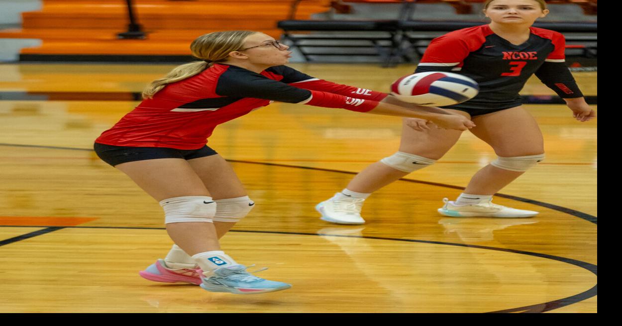 NCOE rallies past Herrin in volleyball