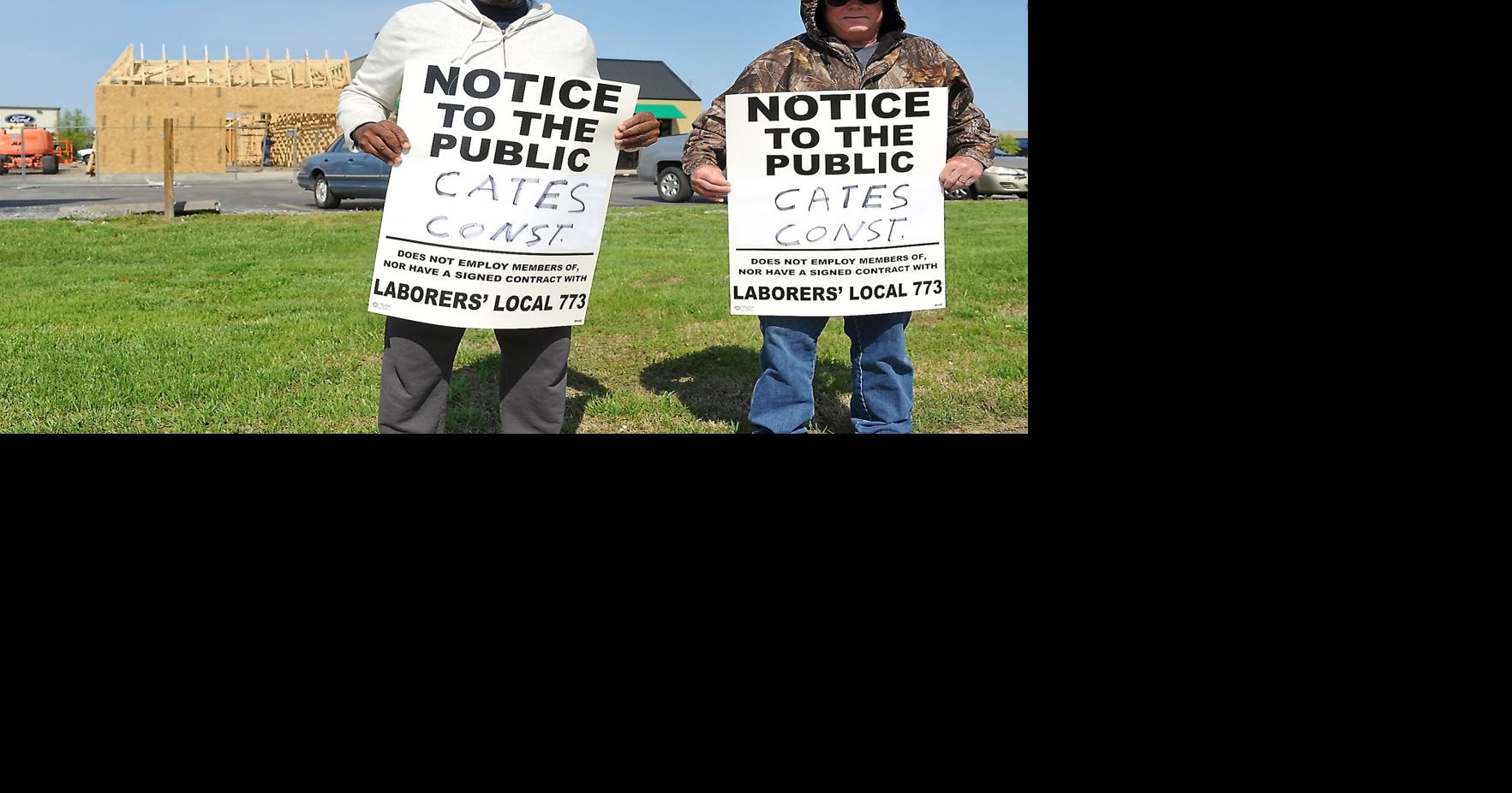 Laborers' Local 773 members picket Dunkin' Donuts construction | Local ...