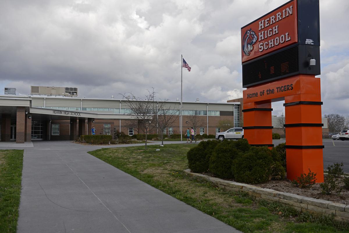 Herrin High School building building mug herrin high