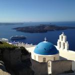 Santorini in the Aegean Sea