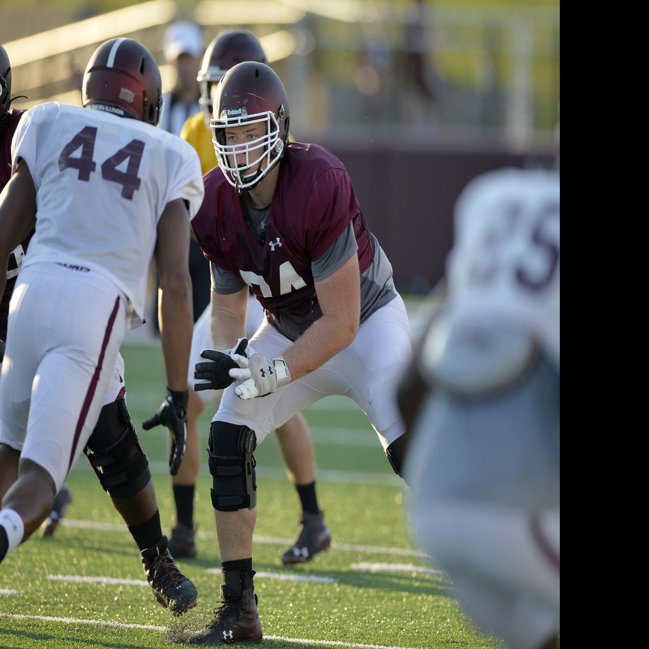 Siu Football Francis Branyan To Start On Right Side Of
