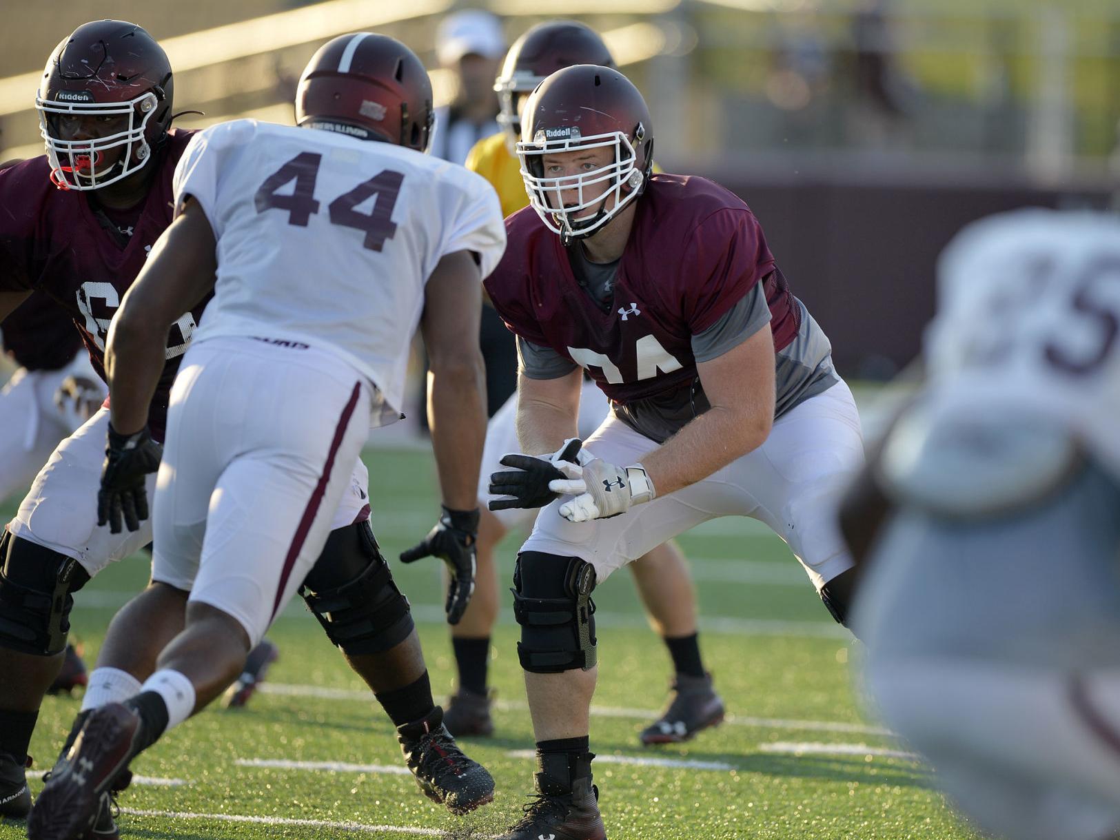 Siu Football Francis Branyan To Start On Right Side Of