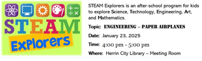 New after school program at Herrin City Library to focus on STEAM ...