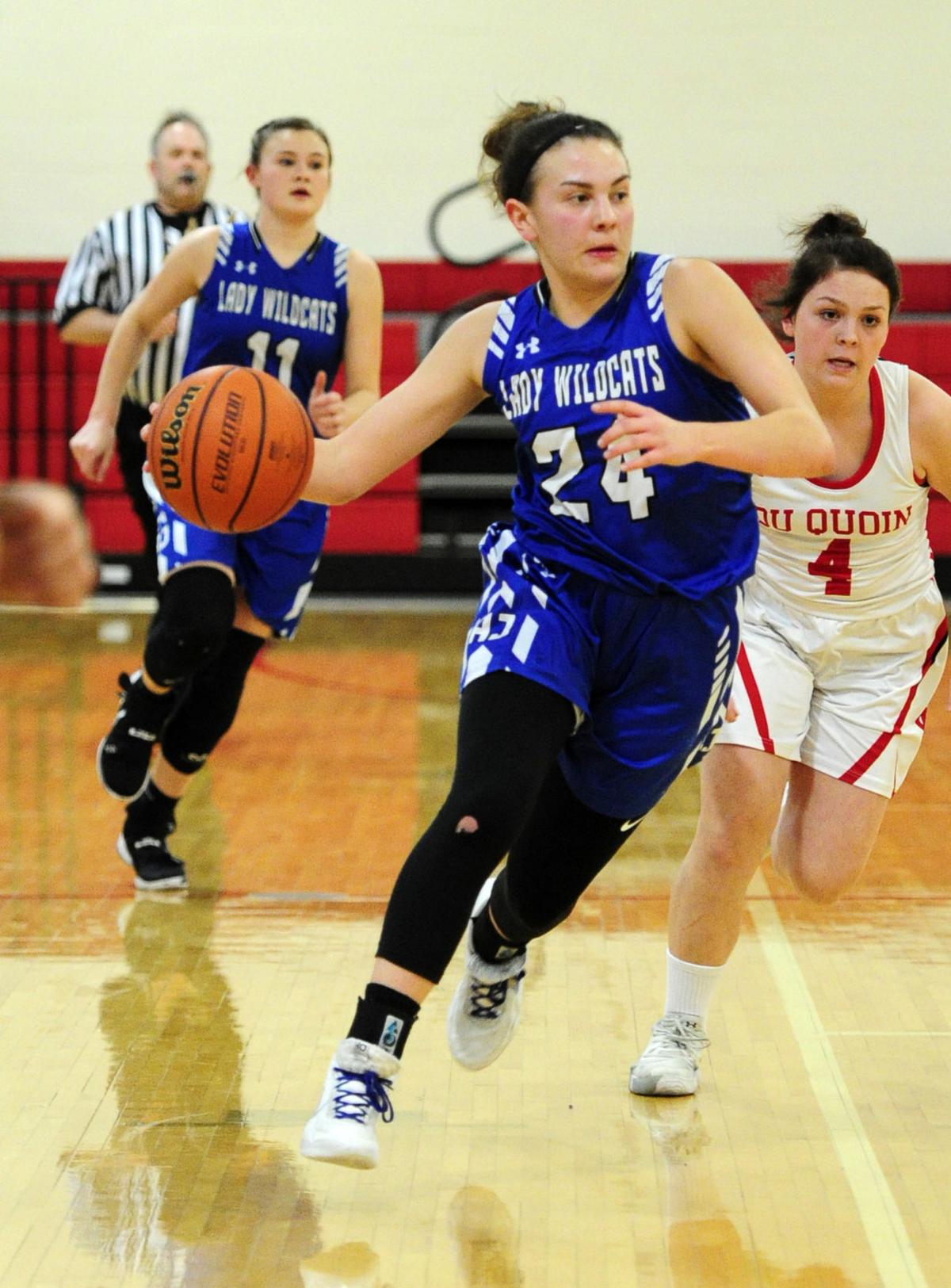 Girls Basketball Anna Jonesboro Defeats Du Quoin In Sirr