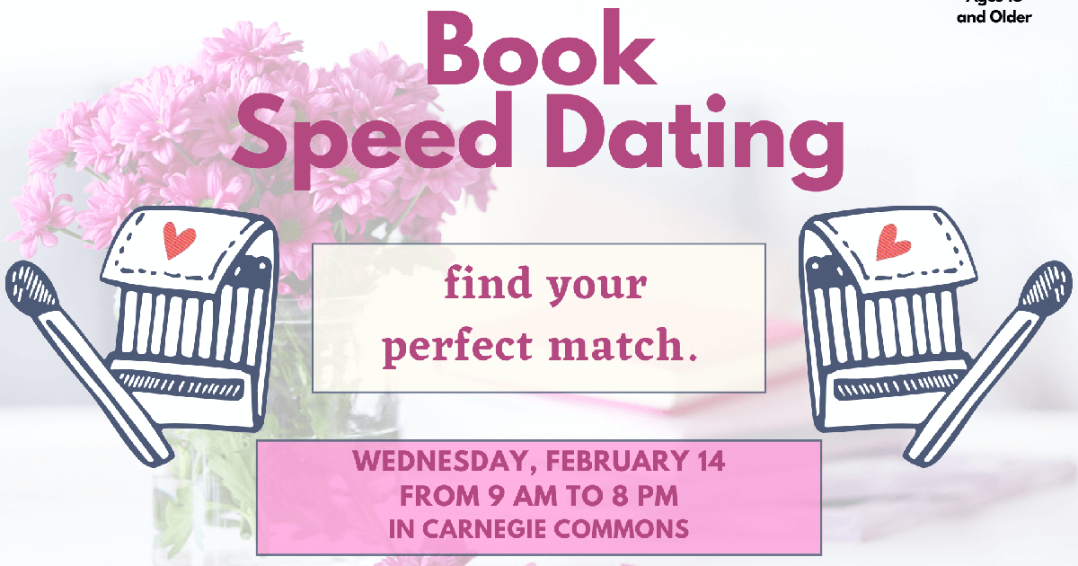Speed Dating Library Display Header_-_Adult_Book_Speed_Dating_February_2024.png | Libraries ...