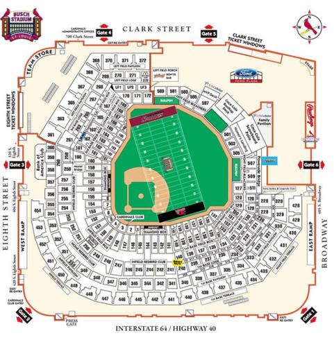 Busch Stadium Tickets - Busch Stadium Information - Busch Stadium Seating  Chart