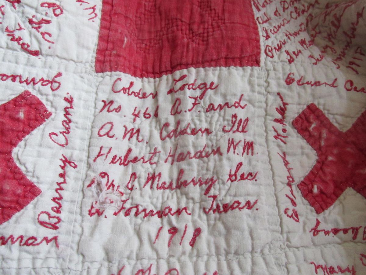 Red Cross Quilt comes home to Cobden