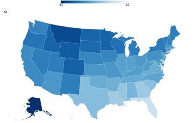 What Is The Coldest Temperature Ever Recorded In Your State Find