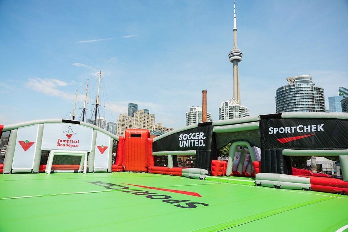 Floating Futsal Pitch Opens at Toronto Harbourfront Centre