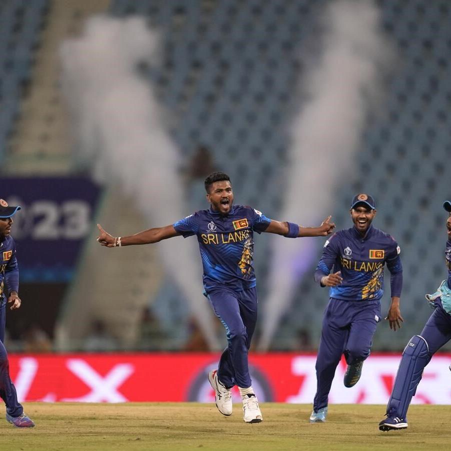Sri Lanka earns its first win at Cricket World Cup. South Africa reaches  399-7 against England, National Sports