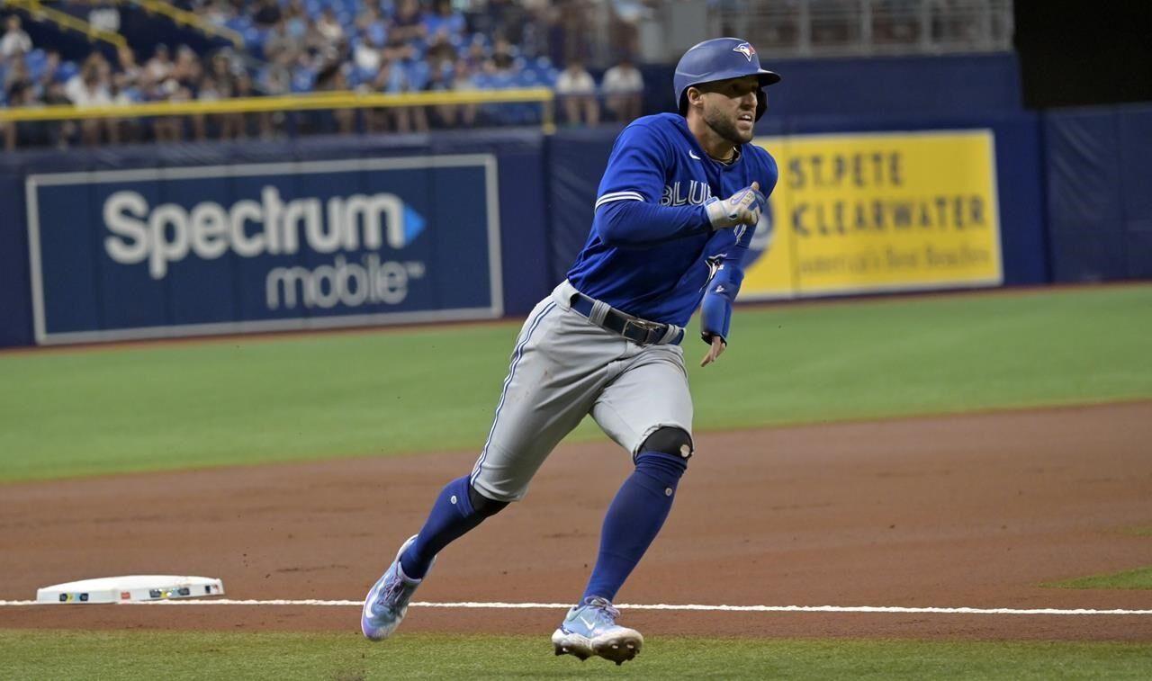 Schneider has 4 hits and 4 RBIs, Chapman drives in 3 as the Blue Jays rout  the Red Sox 13-1