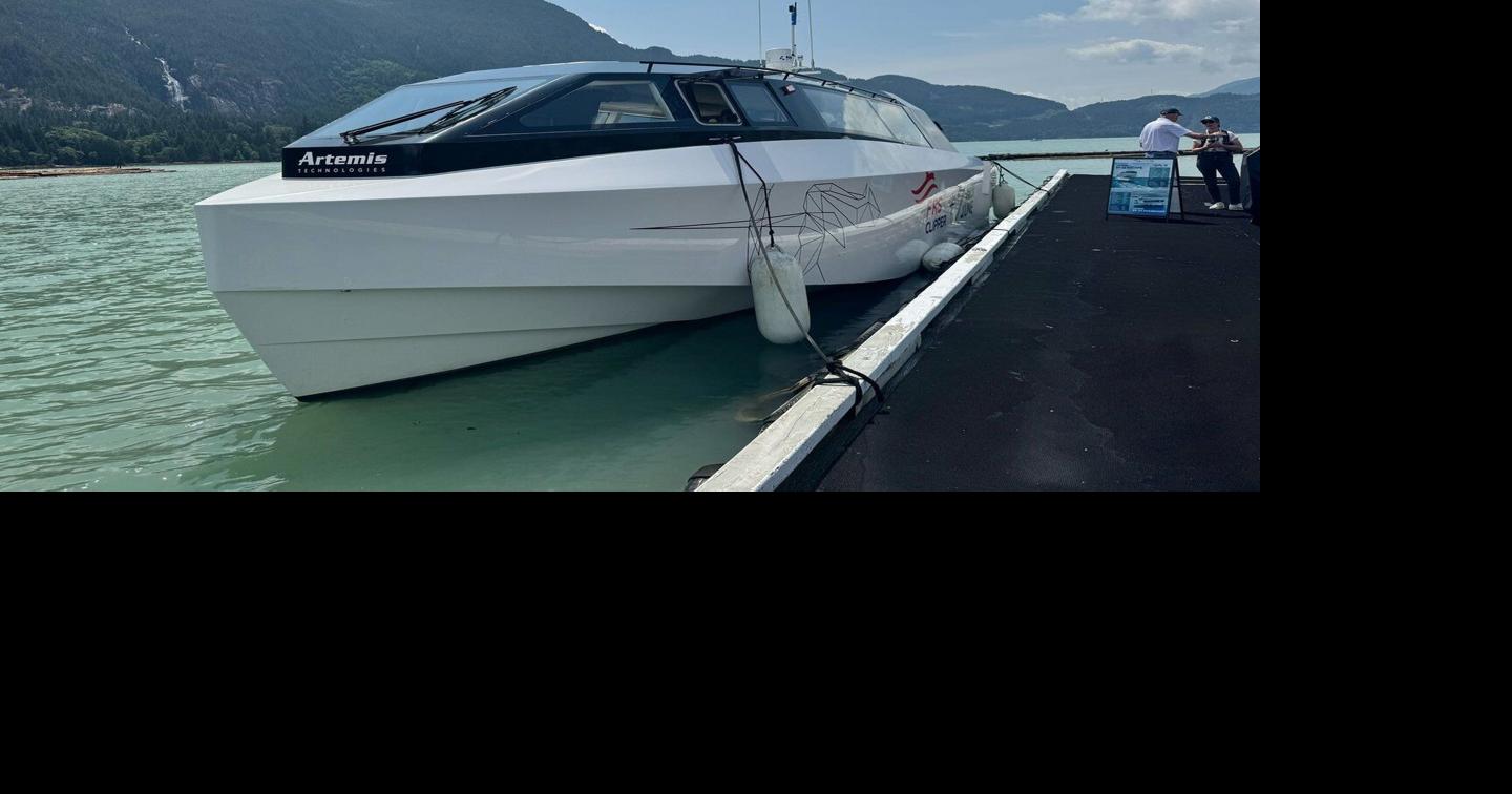 B.C.’s first ‘flying ferry’ makes waves at the Squamish oceanfront