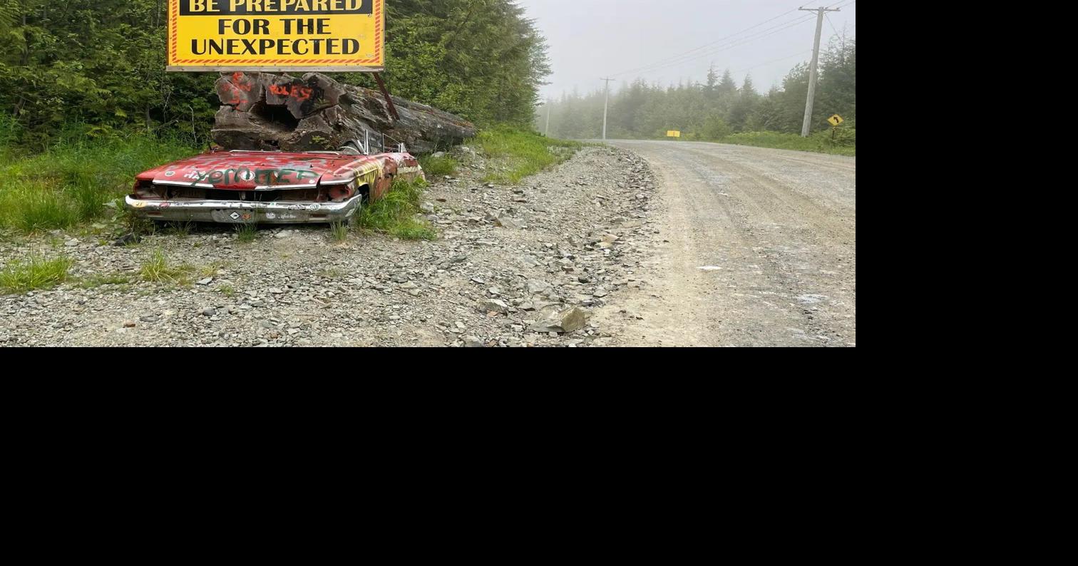 Tourists chasing a viral BC beach are blowing tires on remote logging roads