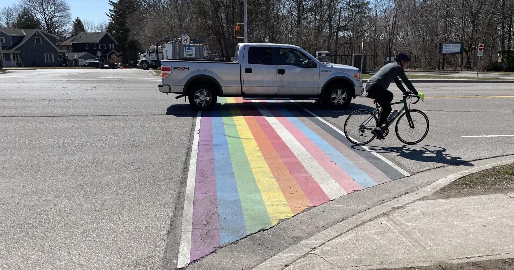 Burlington rainbow crosswalks recommended for removal - Vimarsana News