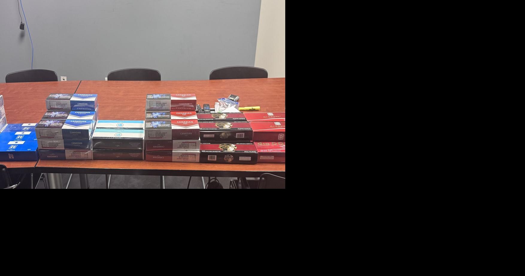10,000 unmarked cigarettes seized in Caledonia traffic stop