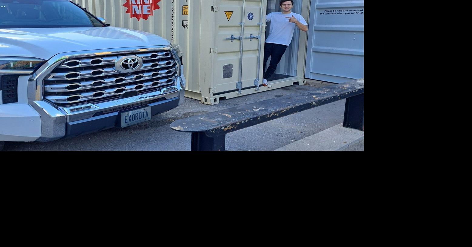 Isaac Davey spends week in storage unit for kids