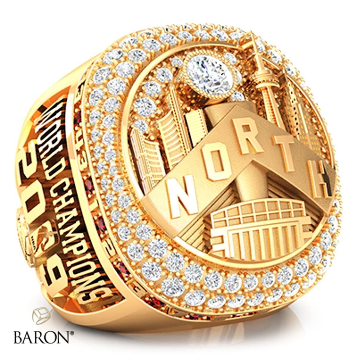 Fantasy 2022 League Champion (Elite Design) 3 Ring Set - FoxRings Exclusive  - FFL Football Championship Ring