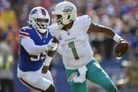 Josh Allen throws 4 TD passes, runs for score, Bills rout division rival  Dolphins 48-20 –