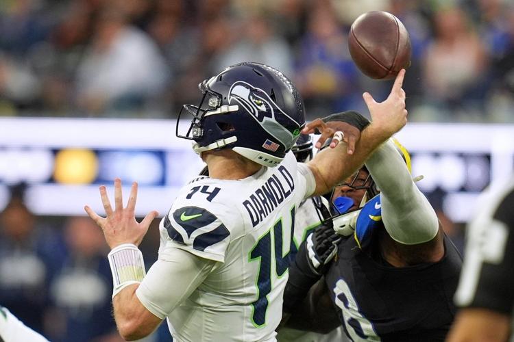 Darnold Interception Rams Seahawks find fault in more than Darnold's 4 interceptions in close ...