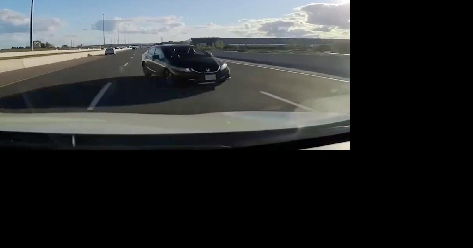 'Shocking' dashcam footage shows wrong-way driver on Ontario's Highway 401