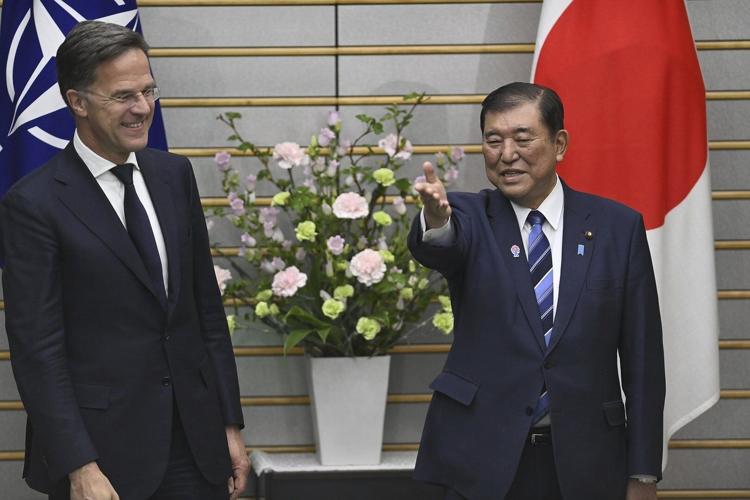 Japan's Ishiba and NATO chief vow to deepen security ties as regional ...