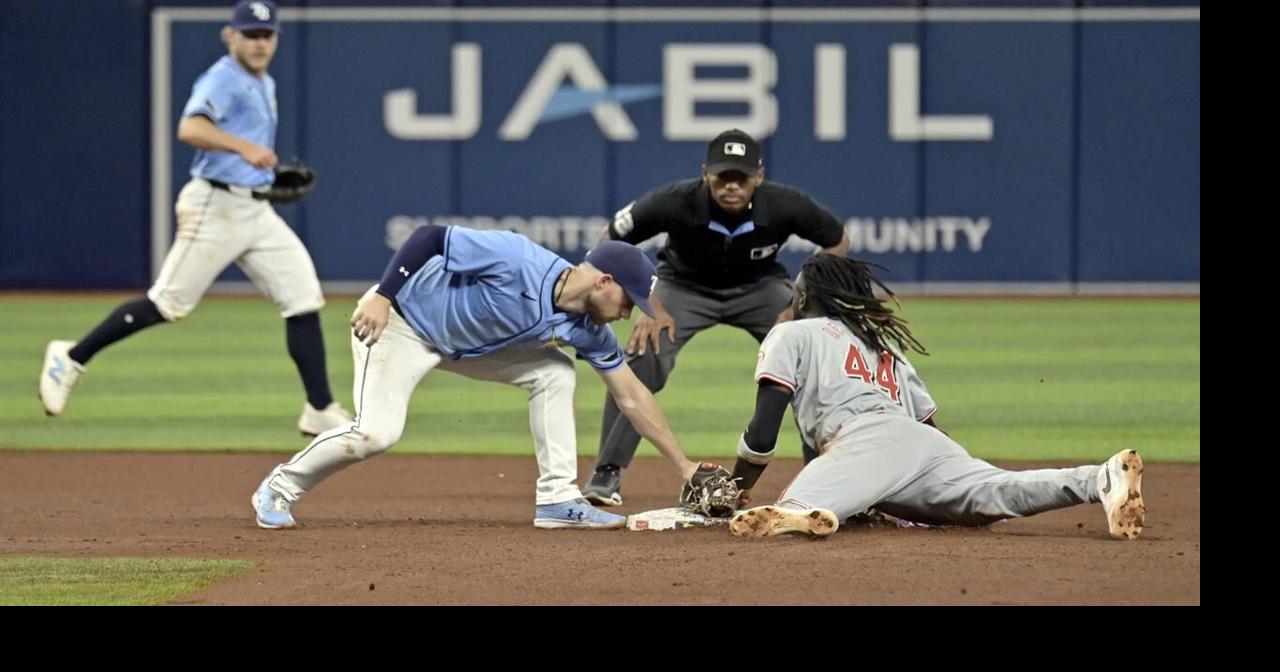 Rays score twice in the 8th for 2-1 victory over the Reds