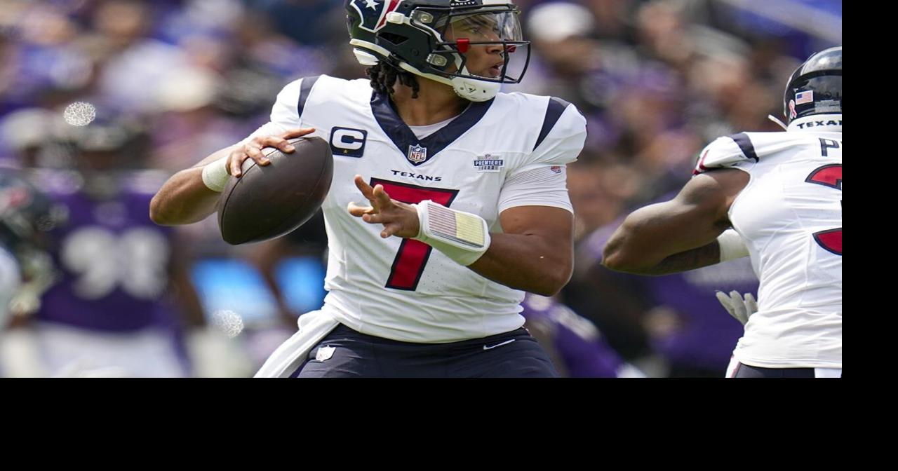 Houston rookie C.J. Stroud's first NFL completion was a pass to himself