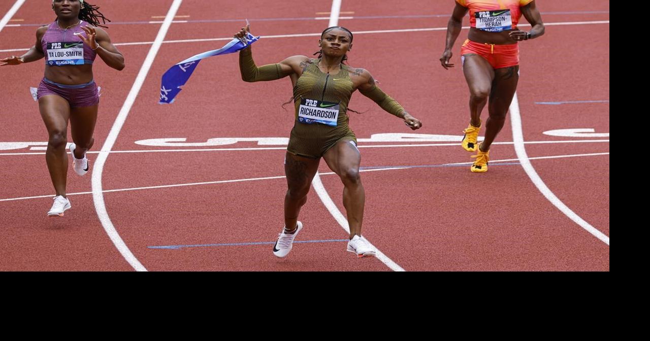 Sha'Carri Richardson wins 100, Beatrice Chebet sets world record in