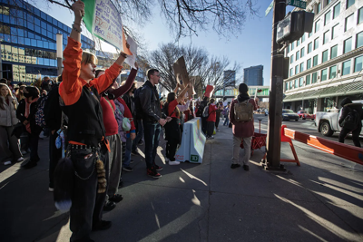 Students Calgary-wide walkout in support of their teachersStudents ...