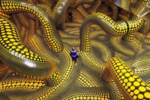 German museum celebrates famed Japanese artist Kusama in vast new exhibit