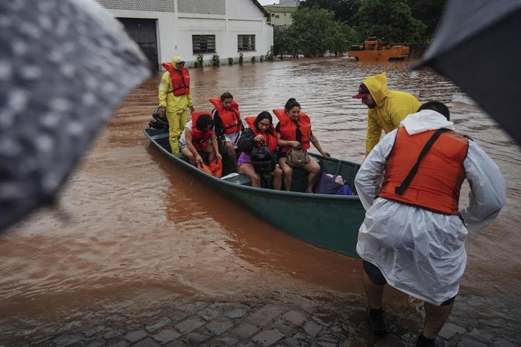 Southern Brazil has been hit by the worst floods in 80 years. At least 37 people have died