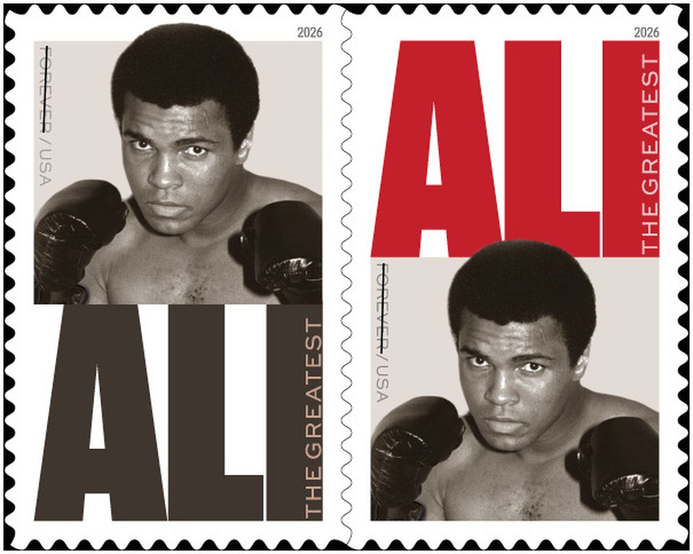 Muhammad Ali will be honored with a commemorative US postage stamp