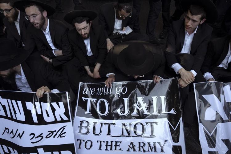 Jewish Block Ultra-Orthodox Jews block highway to protest Israel's new mandatory ...