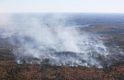 Nova Scotia wildfire burning out of control in unseasonably hot weather
