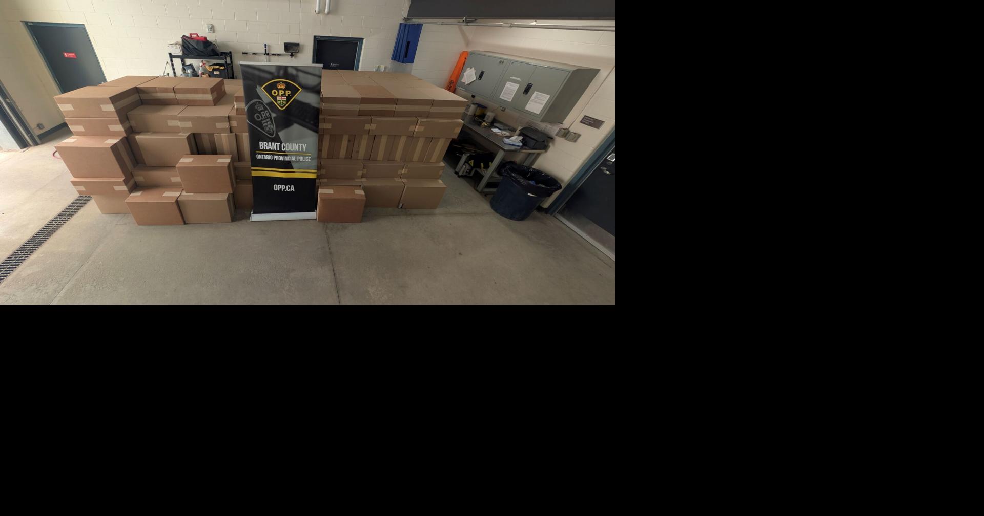 Two million contraband smokes seized in Ancaster traffic stop