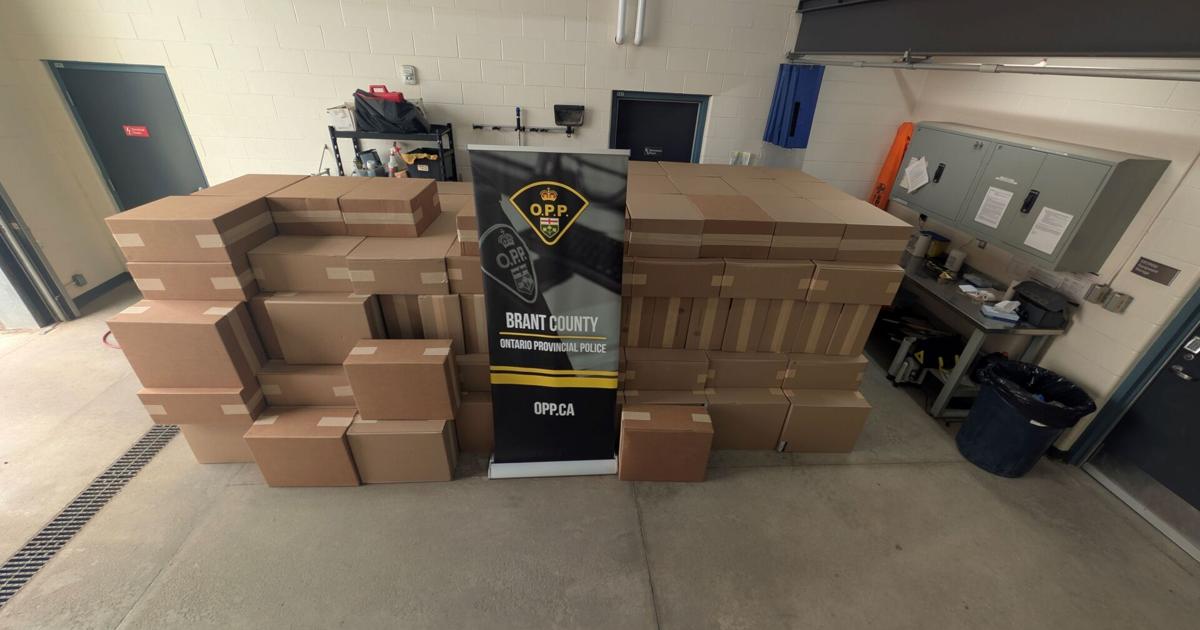 Two million contraband smokes seized in Ancaster traffic stop